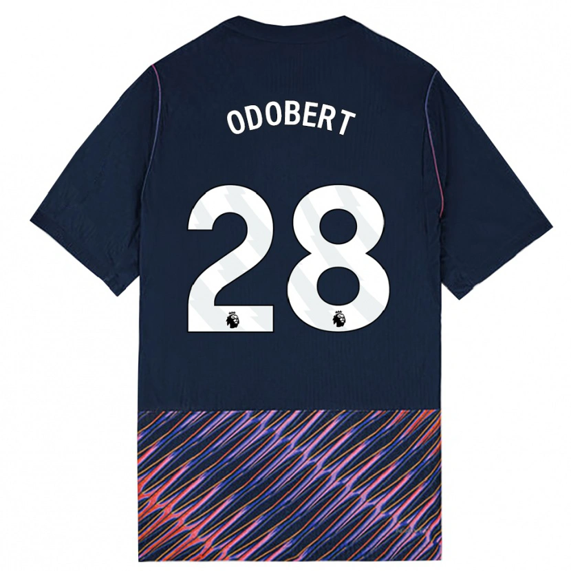 Danxen Dětské Wilson Odobert #28 Královská Modř Bílá Daleko Hráčské Dresy 2026/27 Dres