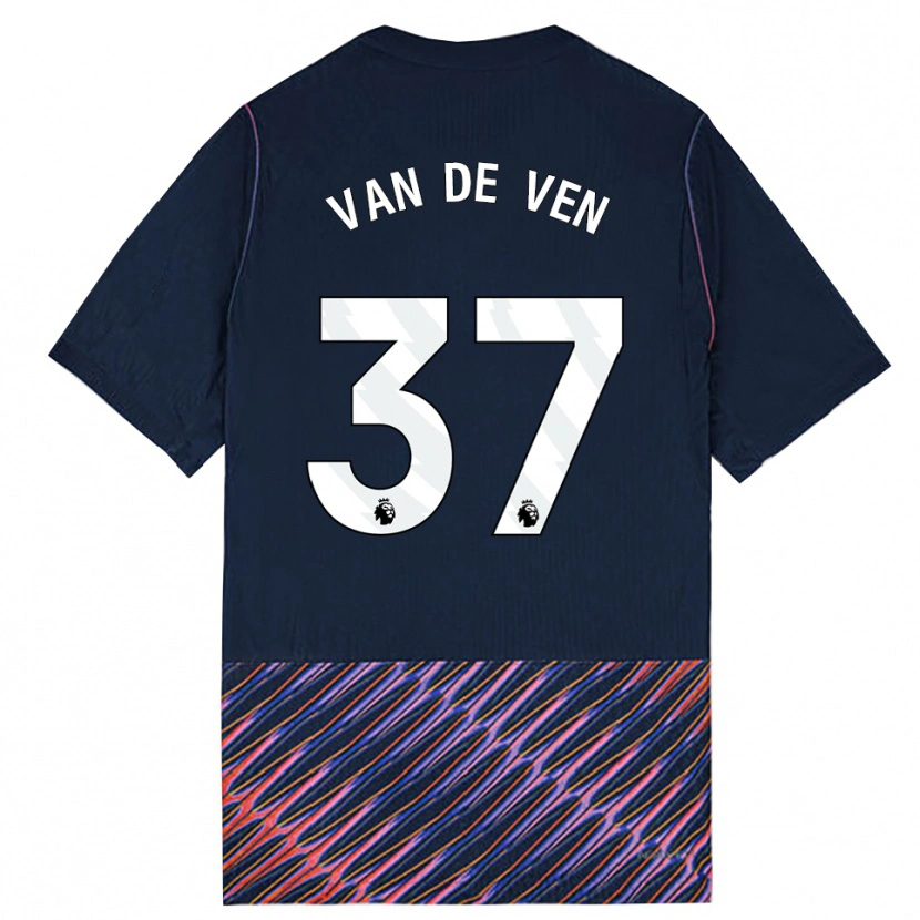 Danxen Dětské Micky Van De Ven #37 Královská Modř Bílá Daleko Hráčské Dresy 2026/27 Dres
