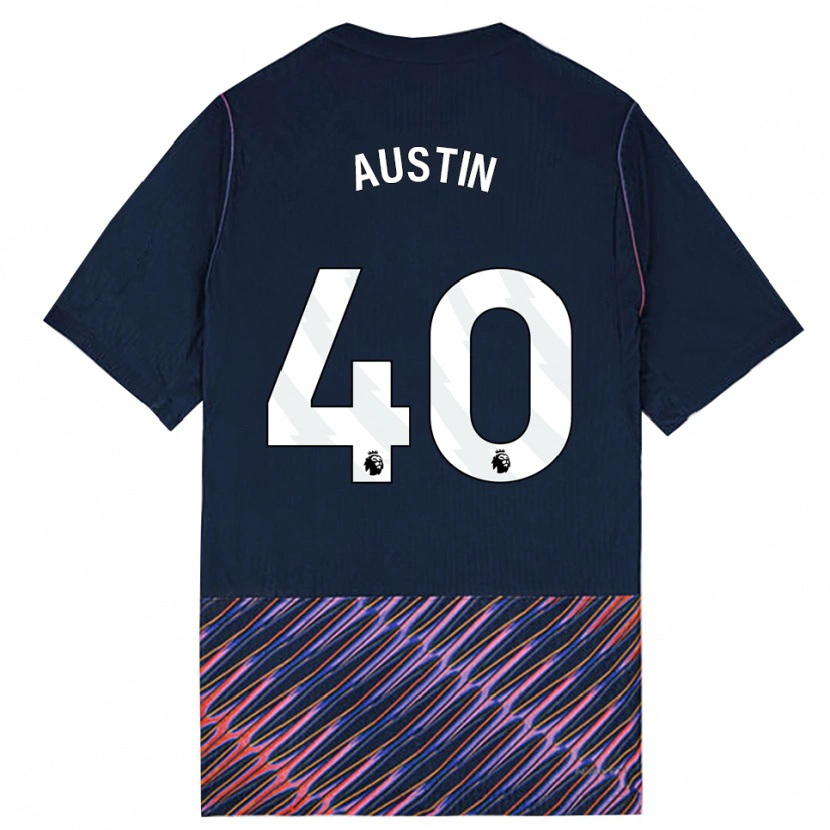 Danxen Dětské Brandon Austin #40 Královská Modř Bílá Daleko Hráčské Dresy 2026/27 Dres