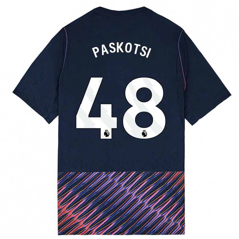 Danxen Dětské Maksim Paskotsi #48 Královská Modř Bílá Daleko Hráčské Dresy 2026/27 Dres