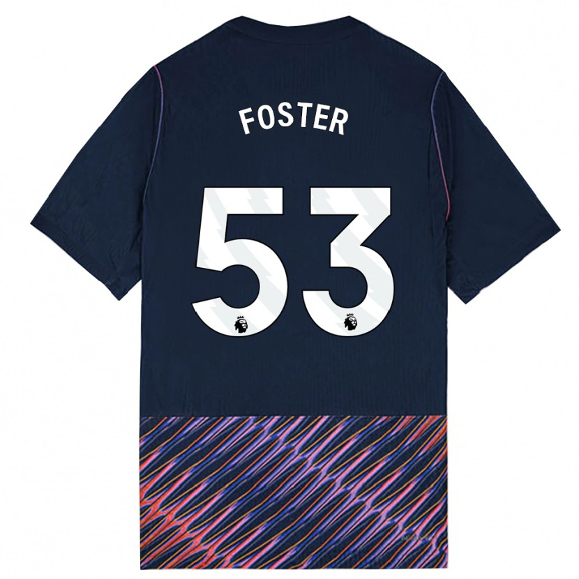 Danxen Dětské Brooklyn Lyons Foster #53 Královská Modř Bílá Daleko Hráčské Dresy 2026/27 Dres