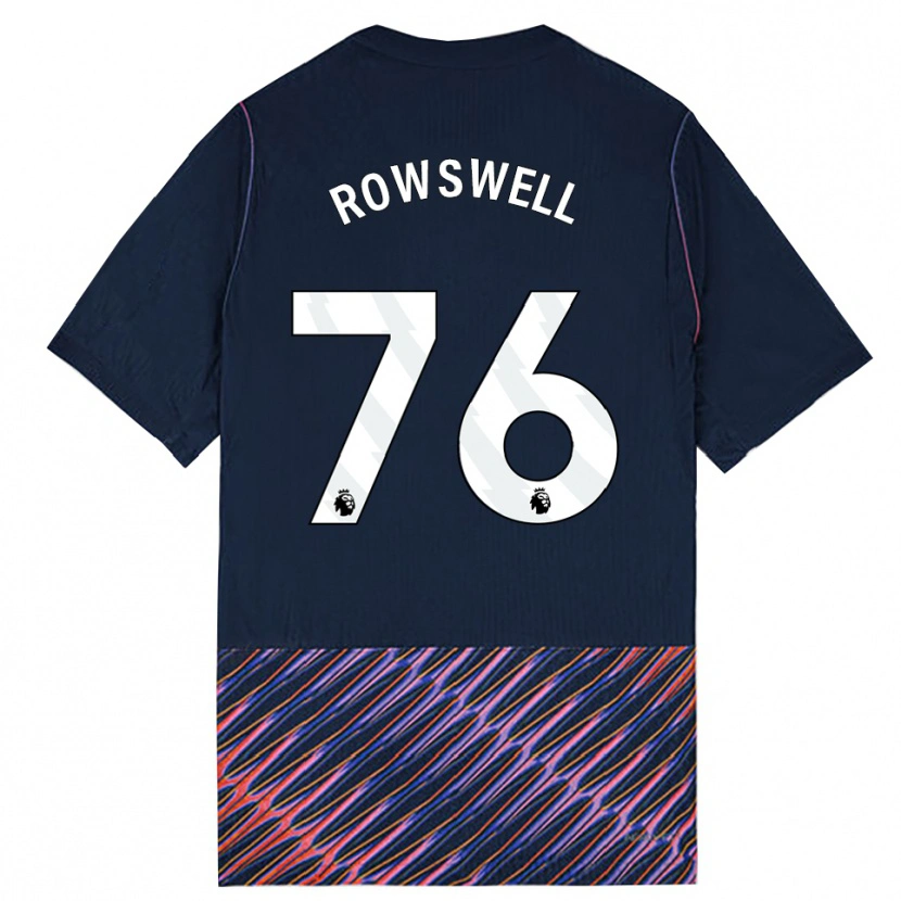 Danxen Dětské James Rowswell #76 Královská Modř Bílá Daleko Hráčské Dresy 2026/27 Dres