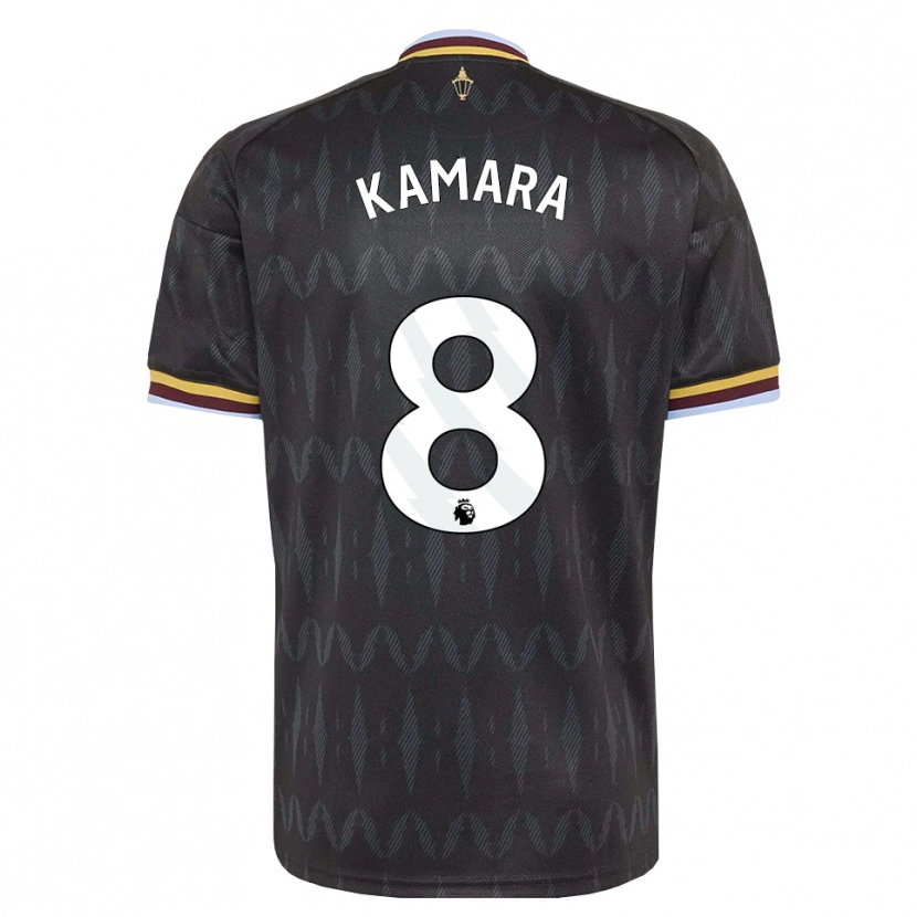 Danxen Dětské Boubacar Kamara #8 Modrá Chodníčková Černá Žlutá Daleko Hráčské Dresy 2026/27 Dres
