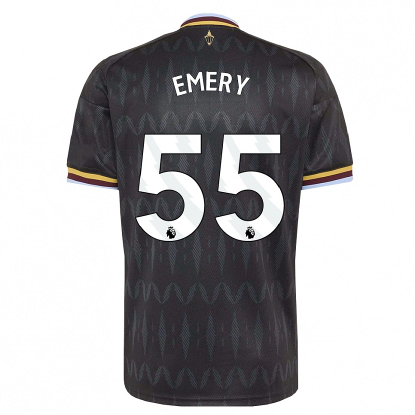 Danxen Dětské Lander Emery #55 Modrá Chodníčková Černá Žlutá Daleko Hráčské Dresy 2026/27 Dres