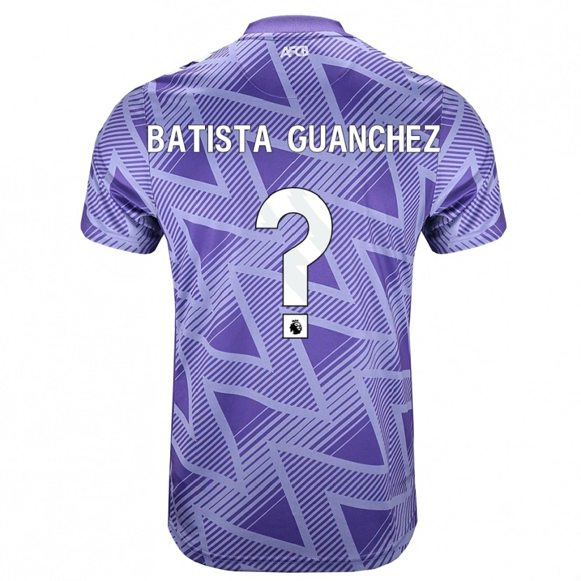 Danxen Dětské Aidan Batista Guanchez #0 Světle Fialově Červená Bílá Daleko Hráčské Dresy 2026/27 Dres