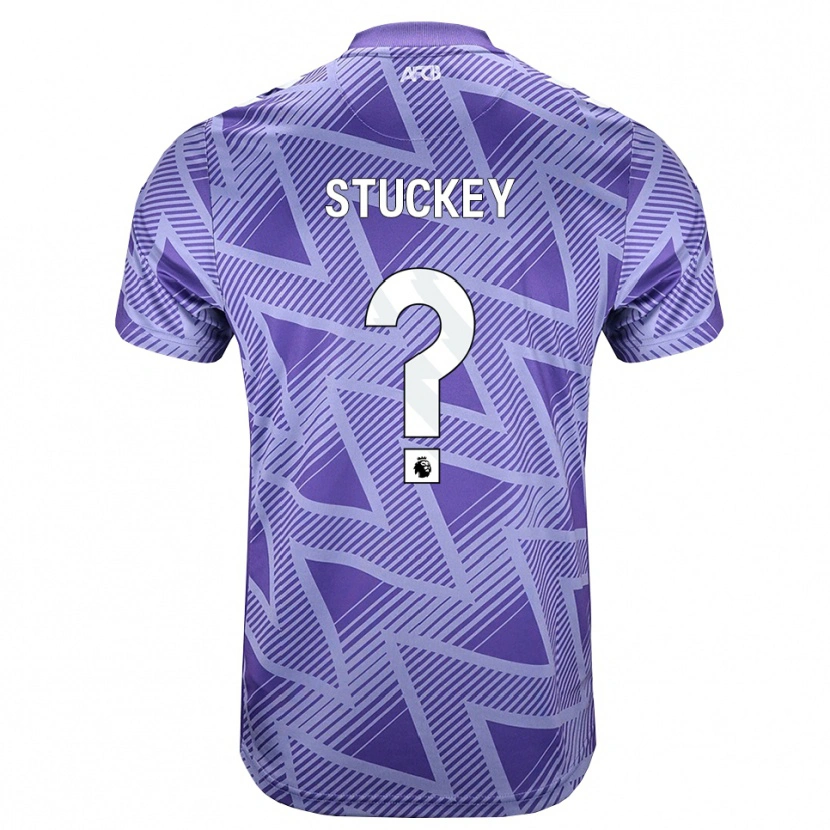 Danxen Dětské Tom Stuckey #0 Světle Fialově Červená Bílá Daleko Hráčské Dresy 2026/27 Dres