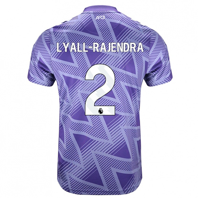 Danxen Dětské Max Lyall-Rajendra #2 Světle Fialově Červená Bílá Daleko Hráčské Dresy 2026/27 Dres