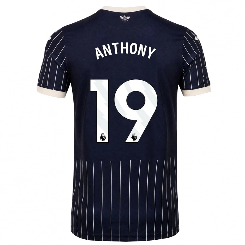 Danxen Dětské Jaidon Anthony #19 Černá Bílá Daleko Hráčské Dresy 2026/27 Dres