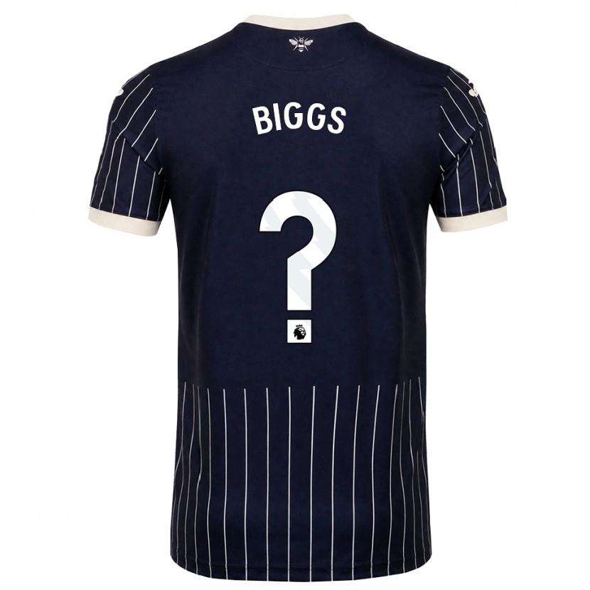 Danxen Dětské Harry Biggs #0 Černá Bílá Daleko Hráčské Dresy 2026/27 Dres