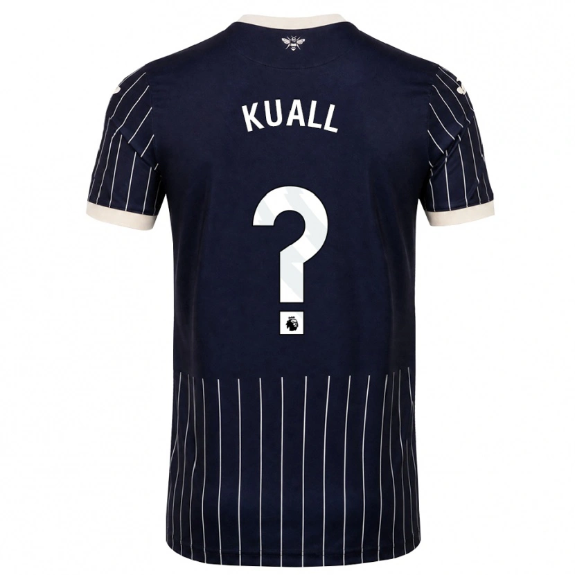 Danxen Dětské Mohtady Kuall #0 Černá Bílá Daleko Hráčské Dresy 2026/27 Dres