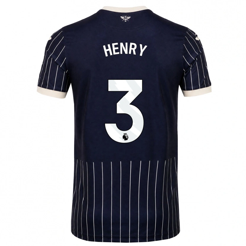 Danxen Dětské Rico Henry #3 Černá Bílá Daleko Hráčské Dresy 2026/27 Dres