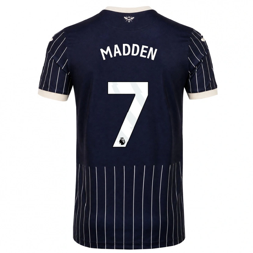 Danxen Dětské Coran Madden #7 Černá Bílá Daleko Hráčské Dresy 2026/27 Dres