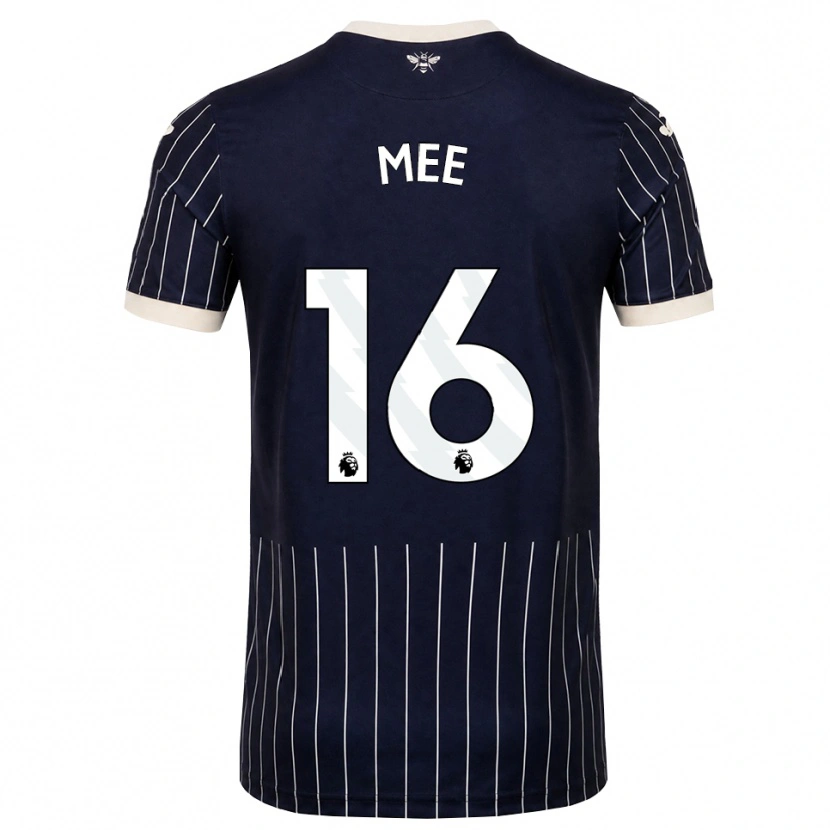 Danxen Dětské Ben Mee #16 Černá Bílá Daleko Hráčské Dresy 2026/27 Dres