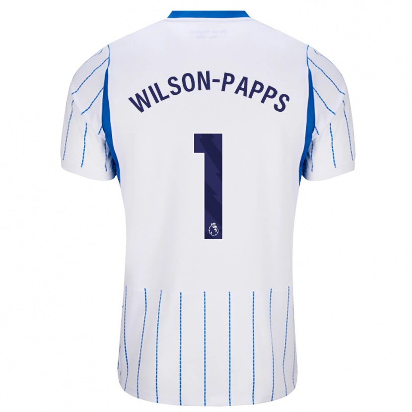 Danxen Dětské Charlie Wilson-Papps #1 Modrá Chodníčková Bílá Daleko Hráčské Dresy 2026/27 Dres