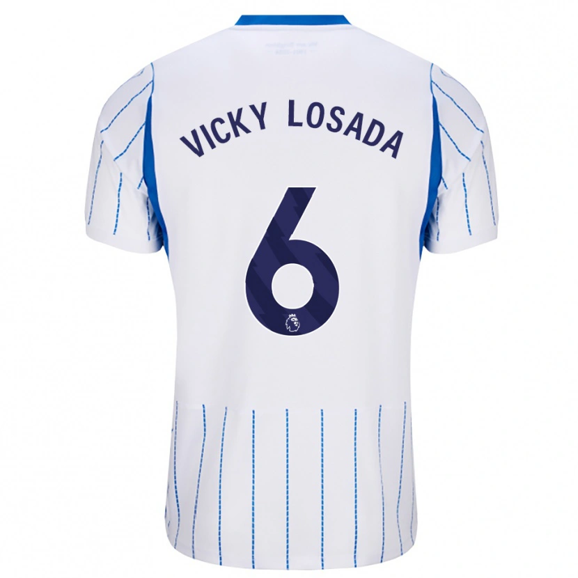 Danxen Dětské María Victoria Losada Gómez #6 Modrá Chodníčková Bílá Daleko Hráčské Dresy 2026/27 Dres