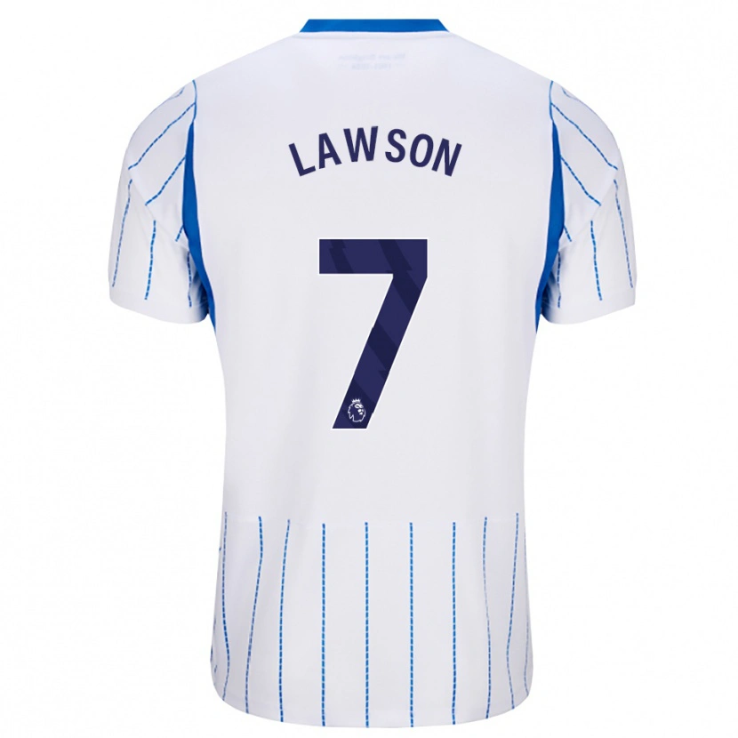 Danxen Dětské Zebedee Lawson #7 Modrá Chodníčková Bílá Daleko Hráčské Dresy 2026/27 Dres