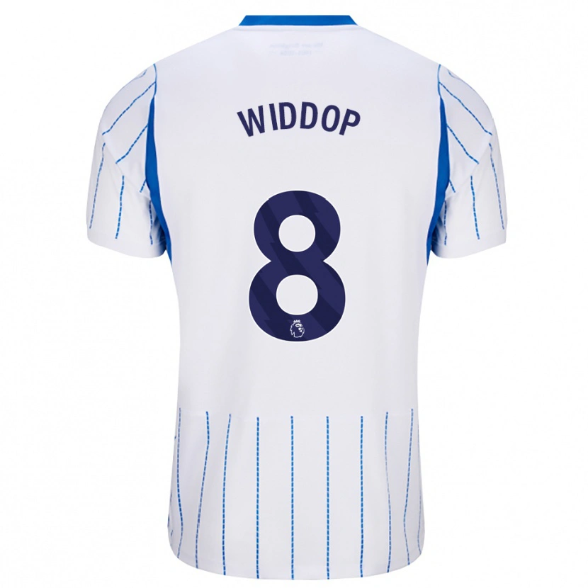 Danxen Dětské Fraser Widdop #8 Modrá Chodníčková Bílá Daleko Hráčské Dresy 2026/27 Dres