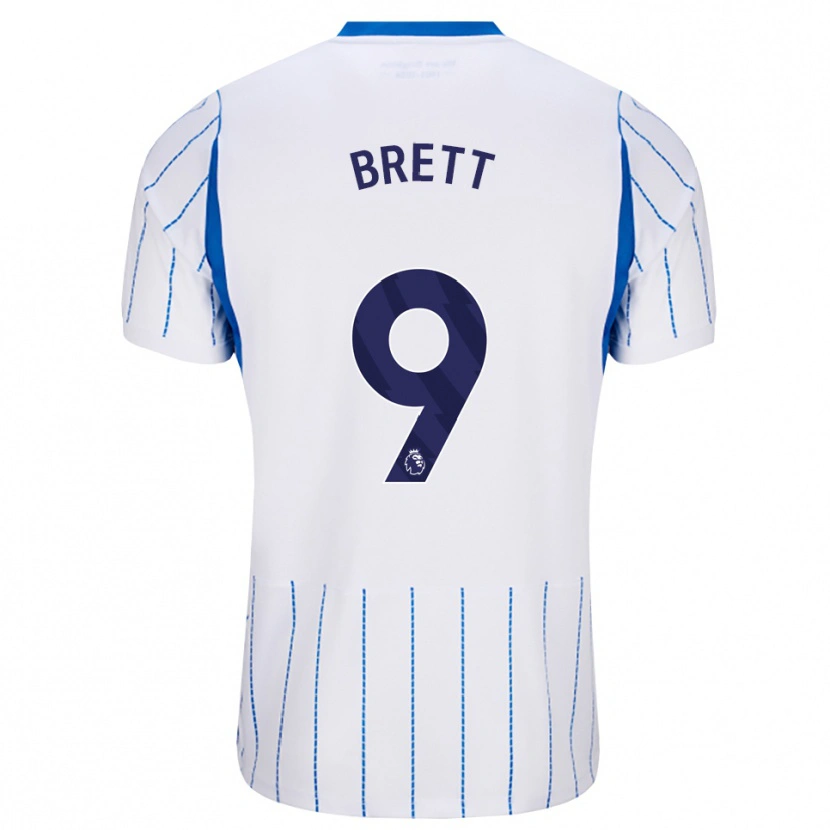 Danxen Dětské Adam Brett #9 Modrá Chodníčková Bílá Daleko Hráčské Dresy 2026/27 Dres
