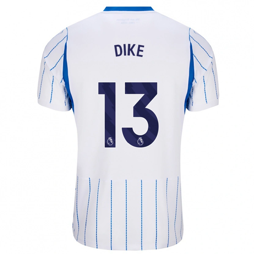 Danxen Dětské Michael Dike #13 Modrá Chodníčková Bílá Daleko Hráčské Dresy 2026/27 Dres