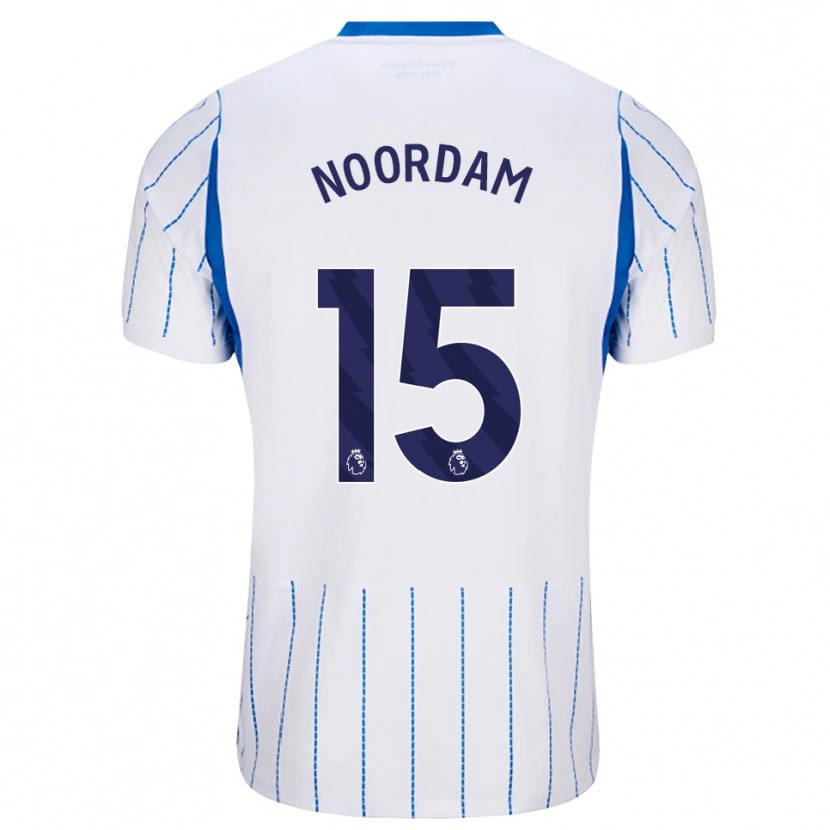 Danxen Dětské Nadine Noordam #15 Modrá Chodníčková Bílá Daleko Hráčské Dresy 2026/27 Dres