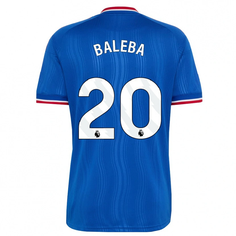 Danxen Dětské Carlos Baleba #20 Modrá Bílá Červená Daleko Hráčské Dresy 2026/27 Dres