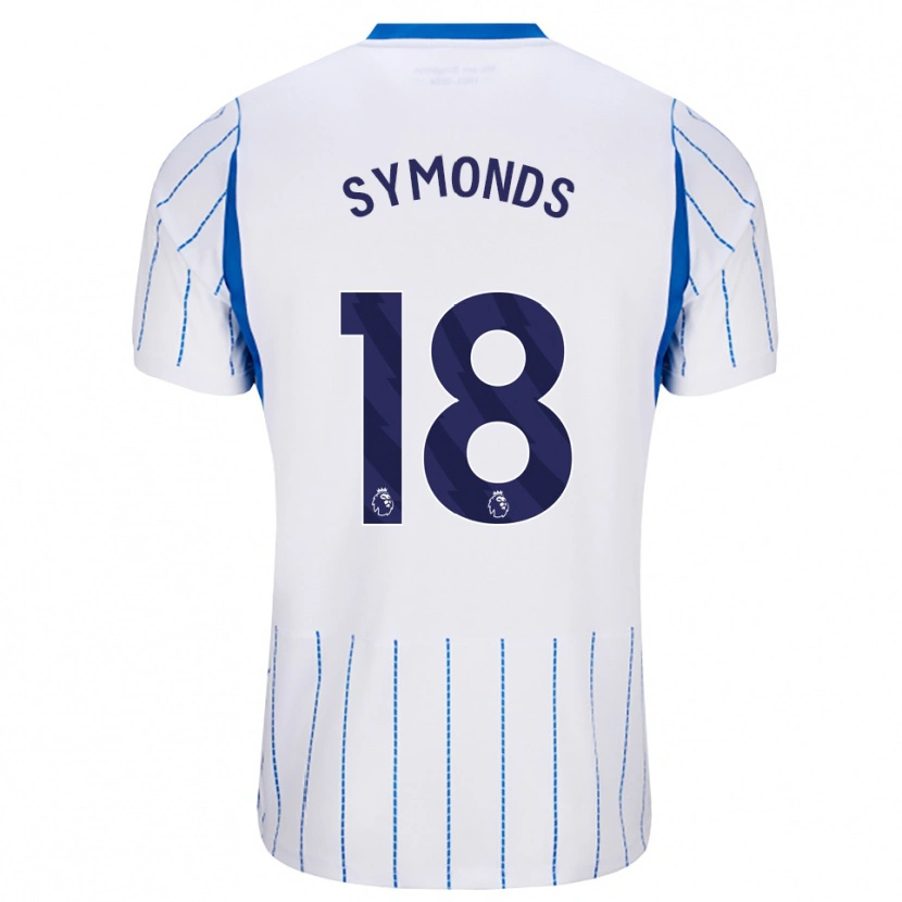 Danxen Dětské Maisie Symonds #18 Modrá Chodníčková Bílá Daleko Hráčské Dresy 2026/27 Dres