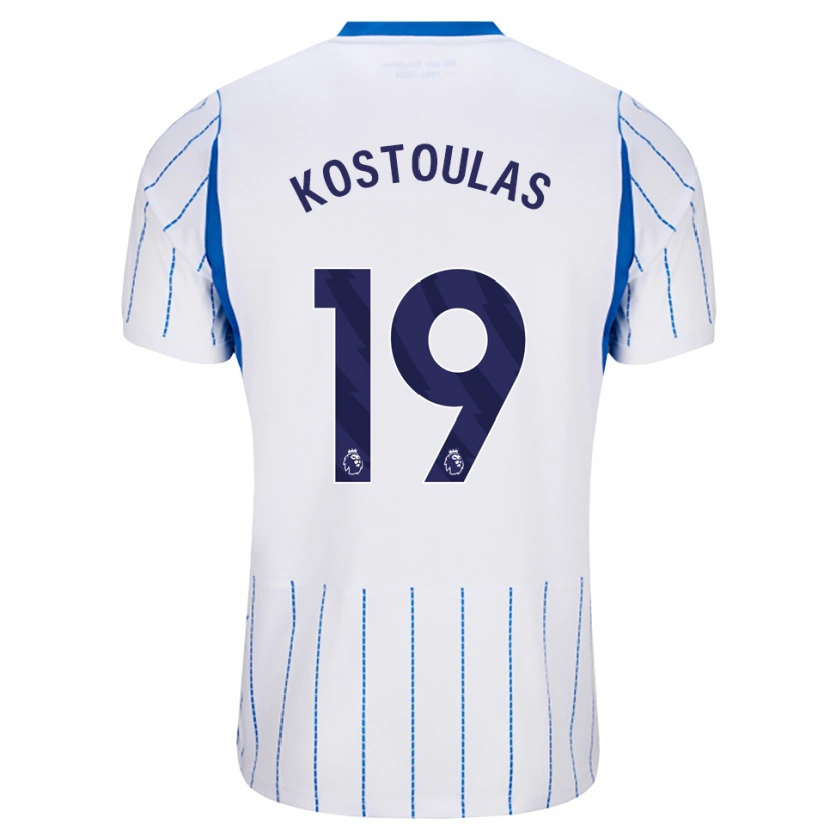 Danxen Dětské Charalampos Kostoulas #19 Modrá Chodníčková Bílá Daleko Hráčské Dresy 2026/27 Dres