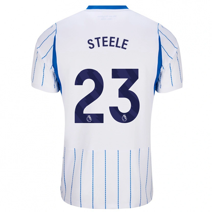 Danxen Dětské Jason Steele #23 Modrá Chodníčková Bílá Daleko Hráčské Dresy 2026/27 Dres