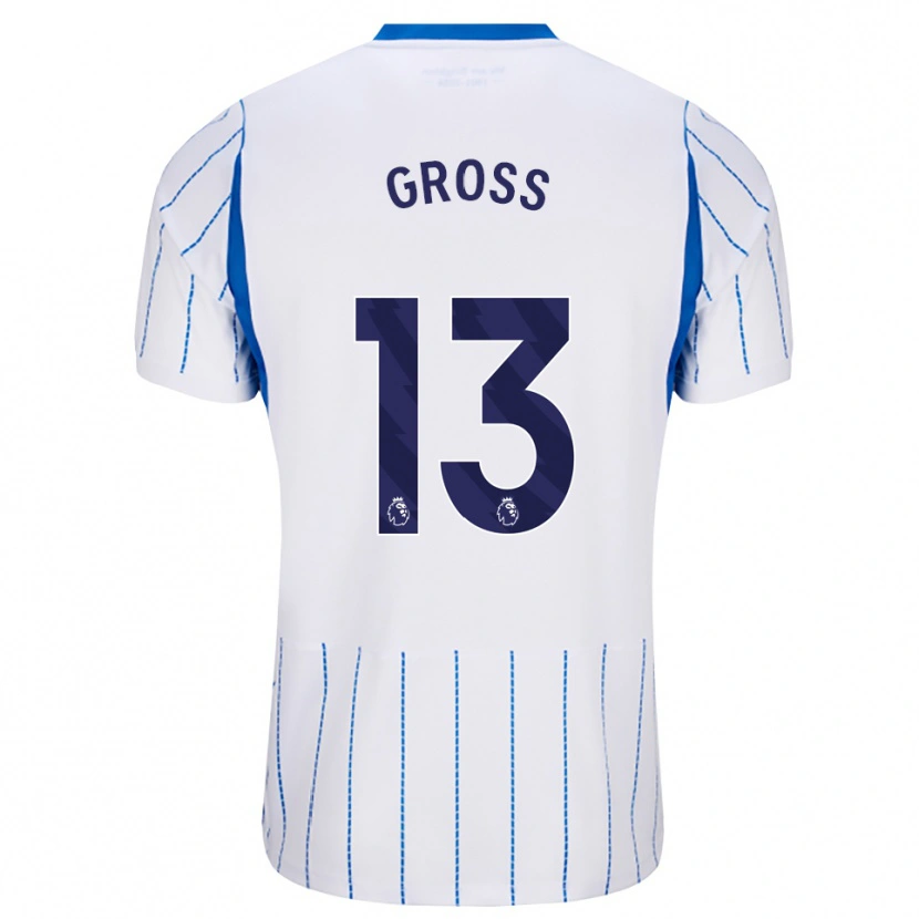 Danxen Dětské Pascal Groß #13 Modrá Chodníčková Bílá Daleko Hráčské Dresy 2026/27 Dres
