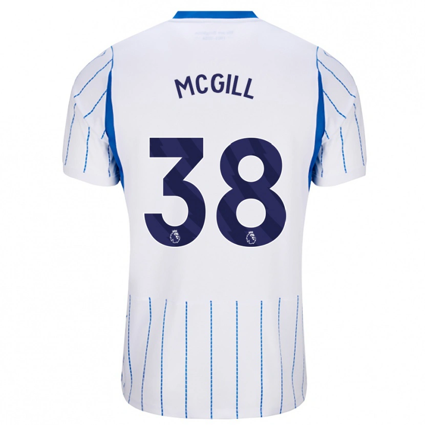 Danxen Dětské Tom Mcgill #38 Modrá Chodníčková Bílá Daleko Hráčské Dresy 2026/27 Dres