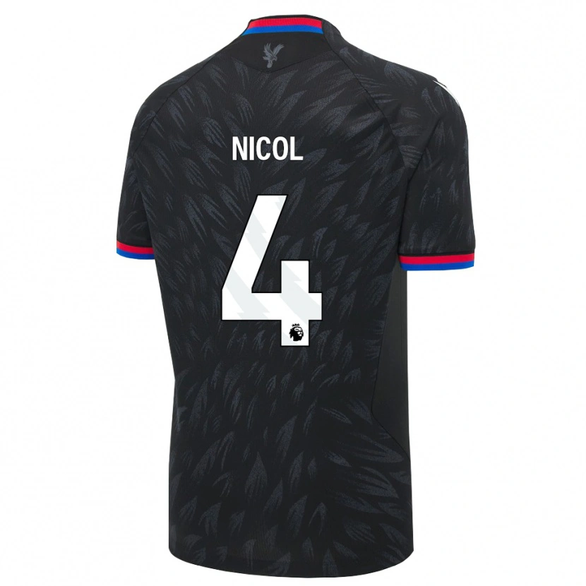 Danxen Dětské Leigh Nicol #4 Černá Modrá Červená Daleko Hráčské Dresy 2026/27 Dres
