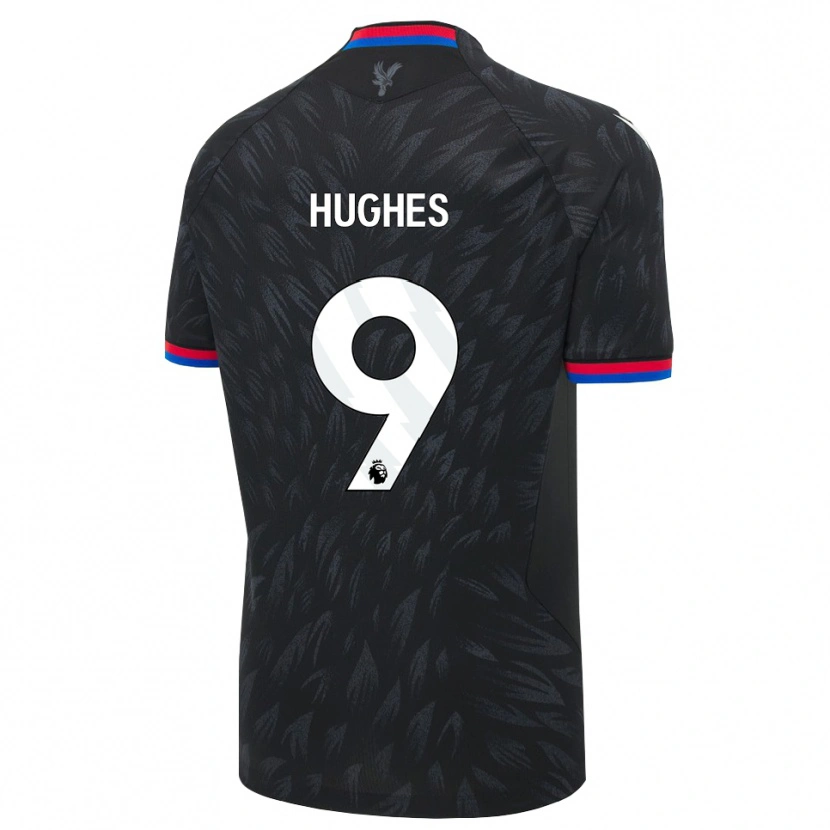 Danxen Dětské Elise Hughes #9 Černá Modrá Červená Daleko Hráčské Dresy 2026/27 Dres