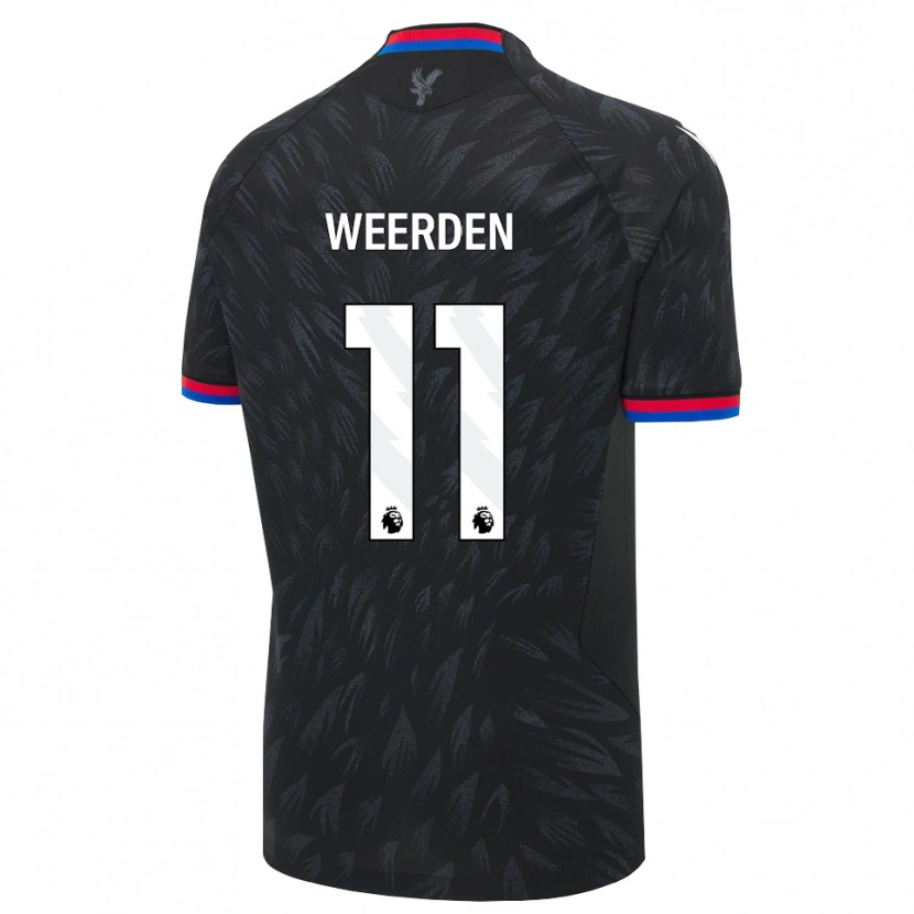 Danxen Dětské Ashleigh Weerden #11 Černá Modrá Červená Daleko Hráčské Dresy 2026/27 Dres