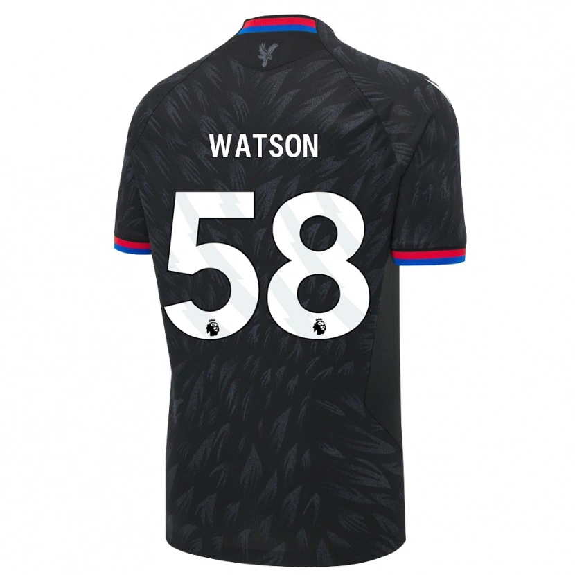 Danxen Dětské Noah Watson #58 Černá Modrá Červená Daleko Hráčské Dresy 2026/27 Dres
