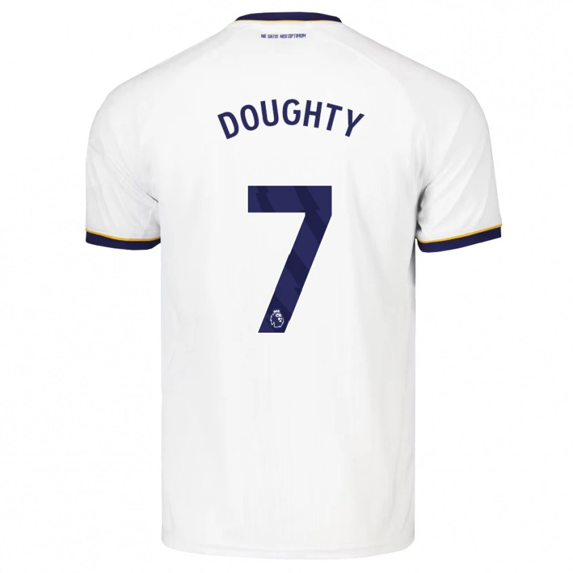 Danxen Dětské Jake Doughty #7 Půlnoční Modrá Bílá Žlutá Daleko Hráčské Dresy 2026/27 Dres