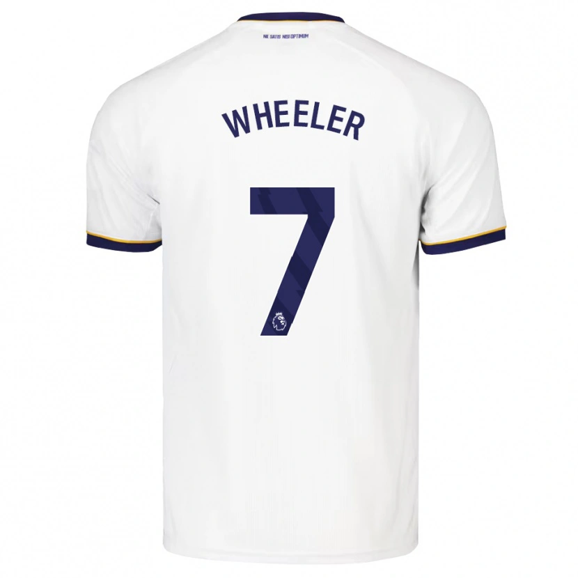 Danxen Dětské Clare Wheeler #7 Půlnoční Modrá Bílá Žlutá Daleko Hráčské Dresy 2026/27 Dres