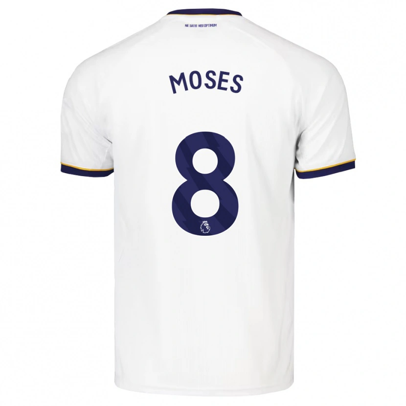 Danxen Dětské Amari Moses #8 Půlnoční Modrá Bílá Žlutá Daleko Hráčské Dresy 2026/27 Dres