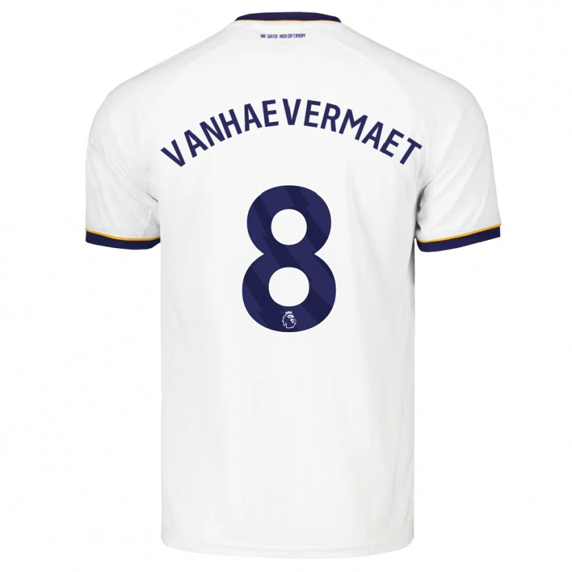 Danxen Dětské Justine Vanhaevermaet #8 Půlnoční Modrá Bílá Žlutá Daleko Hráčské Dresy 2026/27 Dres