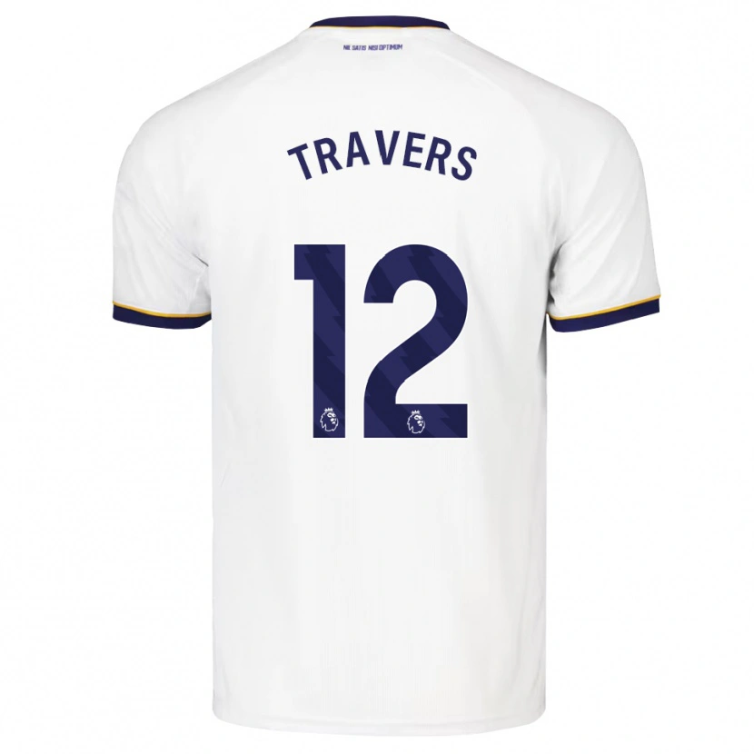 Danxen Dětské Mark Travers #12 Půlnoční Modrá Bílá Žlutá Daleko Hráčské Dresy 2026/27 Dres