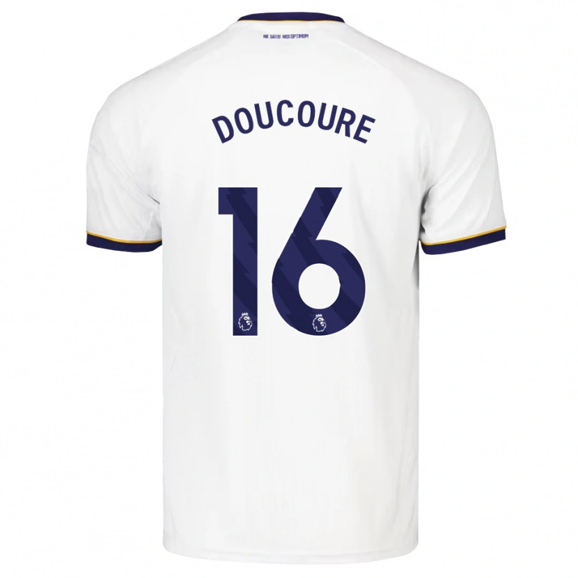 Danxen Dětské Abdoulaye Doucoure #16 Půlnoční Modrá Bílá Žlutá Daleko Hráčské Dresy 2026/27 Dres