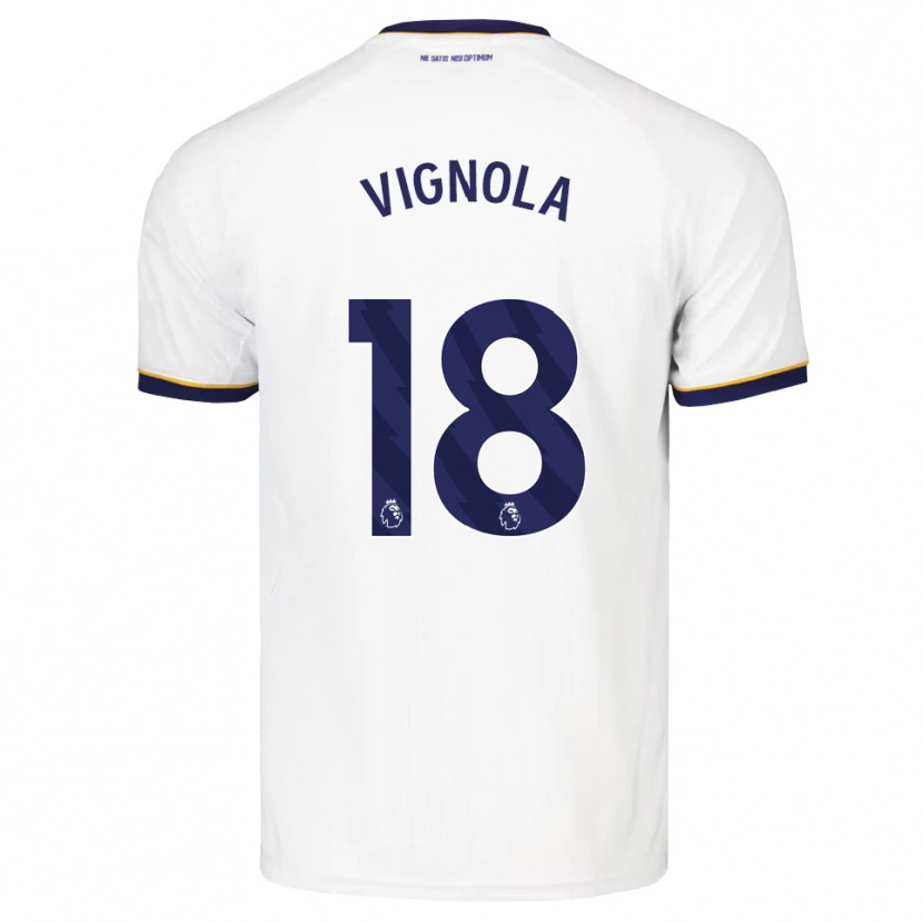 Danxen Dětské Ornella Vignola #18 Půlnoční Modrá Bílá Žlutá Daleko Hráčské Dresy 2026/27 Dres