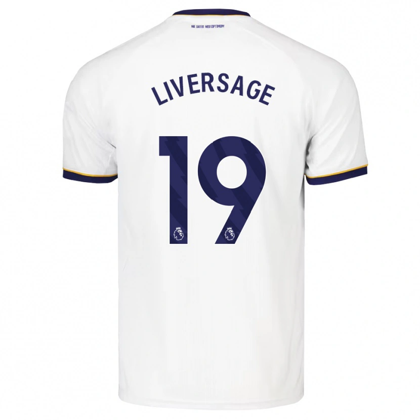 Danxen Dětské Leon Liversage #19 Půlnoční Modrá Bílá Žlutá Daleko Hráčské Dresy 2026/27 Dres
