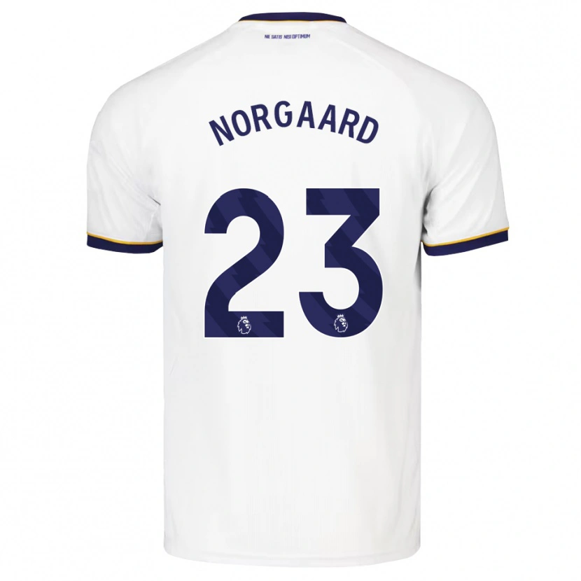 Danxen Dětské Christian Nørgaard #23 Půlnoční Modrá Bílá Žlutá Daleko Hráčské Dresy 2026/27 Dres