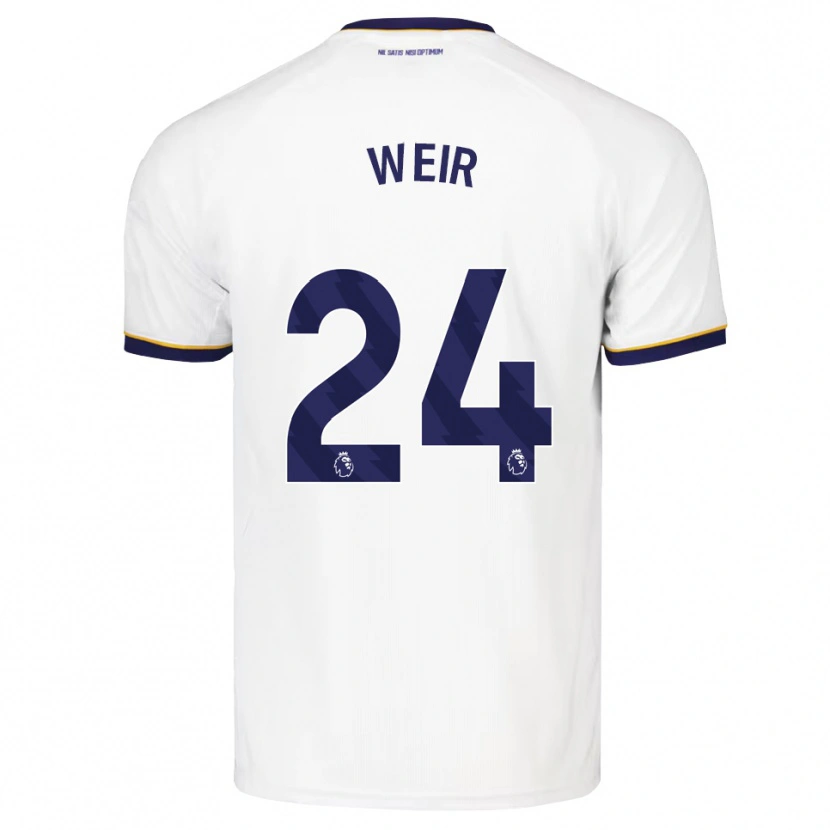 Danxen Dětské Kenzie Weir #24 Půlnoční Modrá Bílá Žlutá Daleko Hráčské Dresy 2026/27 Dres