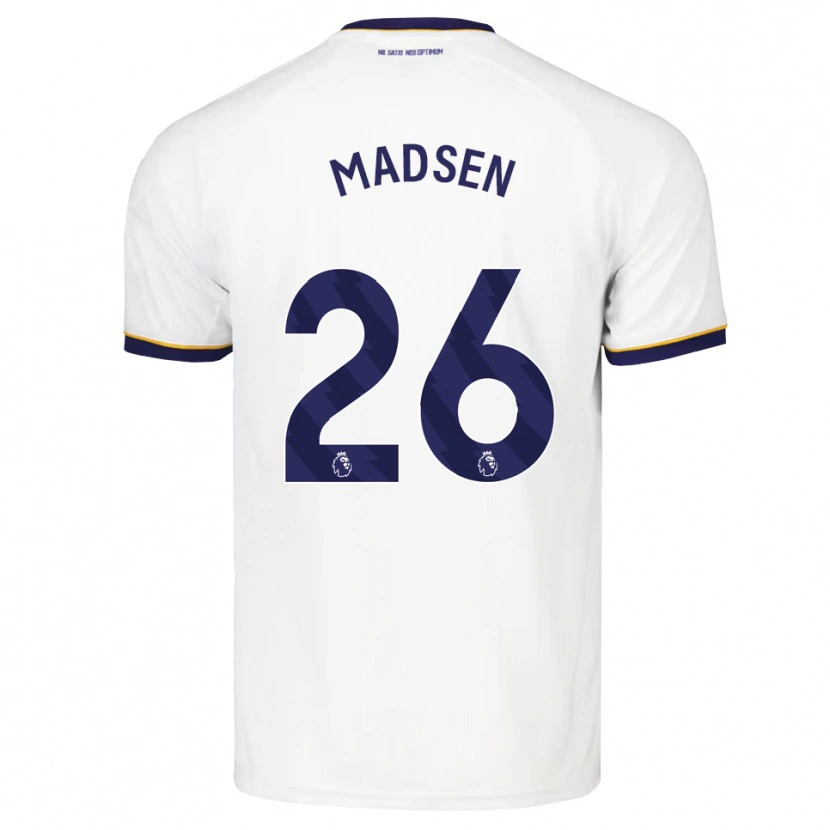 Danxen Dětské Rikke Madsen #26 Půlnoční Modrá Bílá Žlutá Daleko Hráčské Dresy 2026/27 Dres