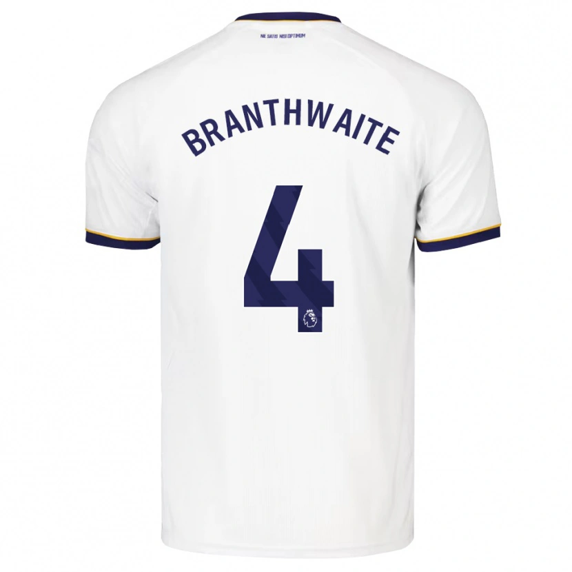 Danxen Dětské Jarrad Branthwaite #4 Půlnoční Modrá Bílá Žlutá Daleko Hráčské Dresy 2026/27 Dres