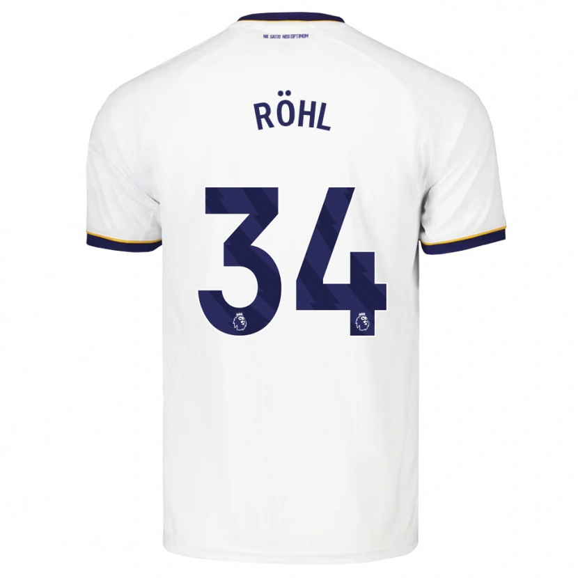 Danxen Dětské Merlin Röhl #34 Půlnoční Modrá Bílá Žlutá Daleko Hráčské Dresy 2026/27 Dres