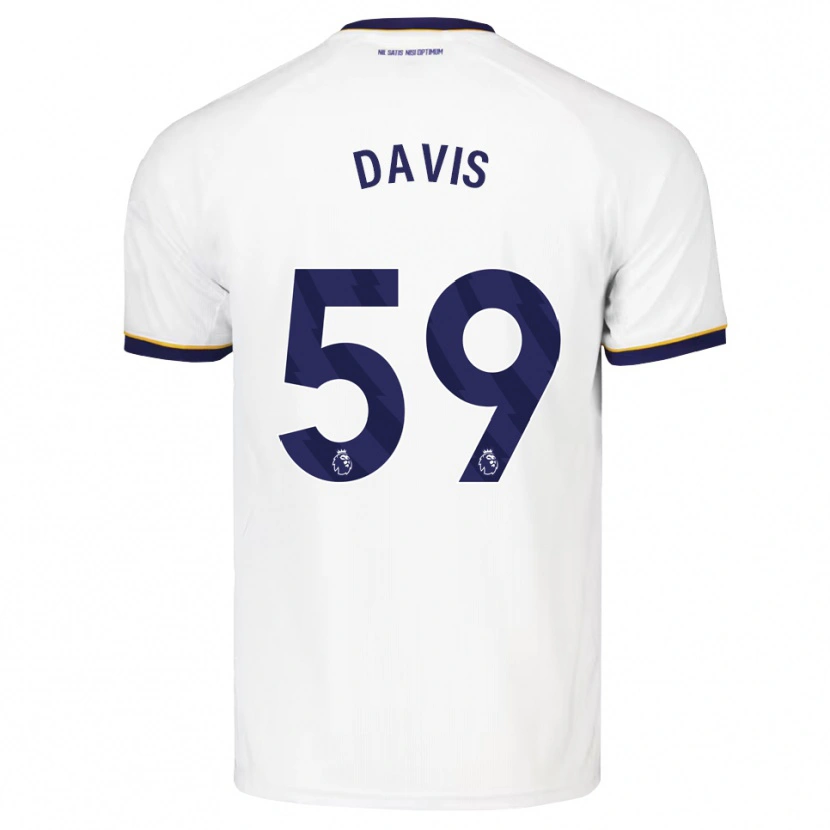 Danxen Dětské Luca Davis #59 Půlnoční Modrá Bílá Žlutá Daleko Hráčské Dresy 2026/27 Dres
