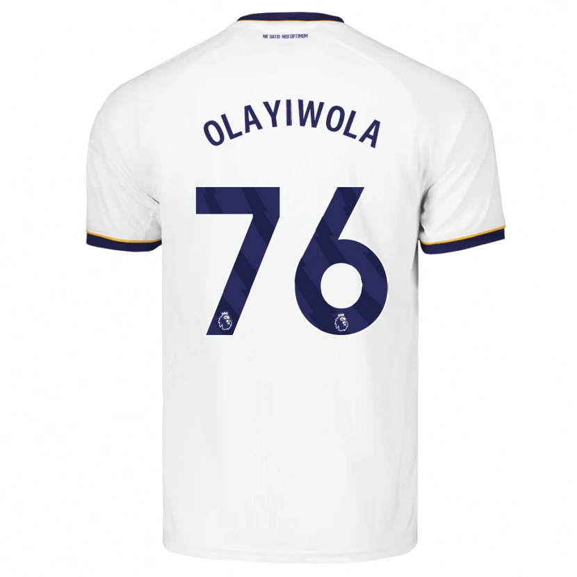 Danxen Dětské Malik Olayiwola #76 Půlnoční Modrá Bílá Žlutá Daleko Hráčské Dresy 2026/27 Dres