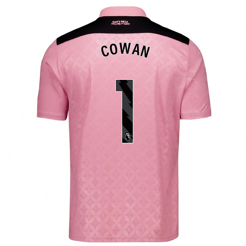 Danxen Dětské Joe Cowan #1 Světle Růžová Černá Daleko Hráčské Dresy 2026/27 Dres